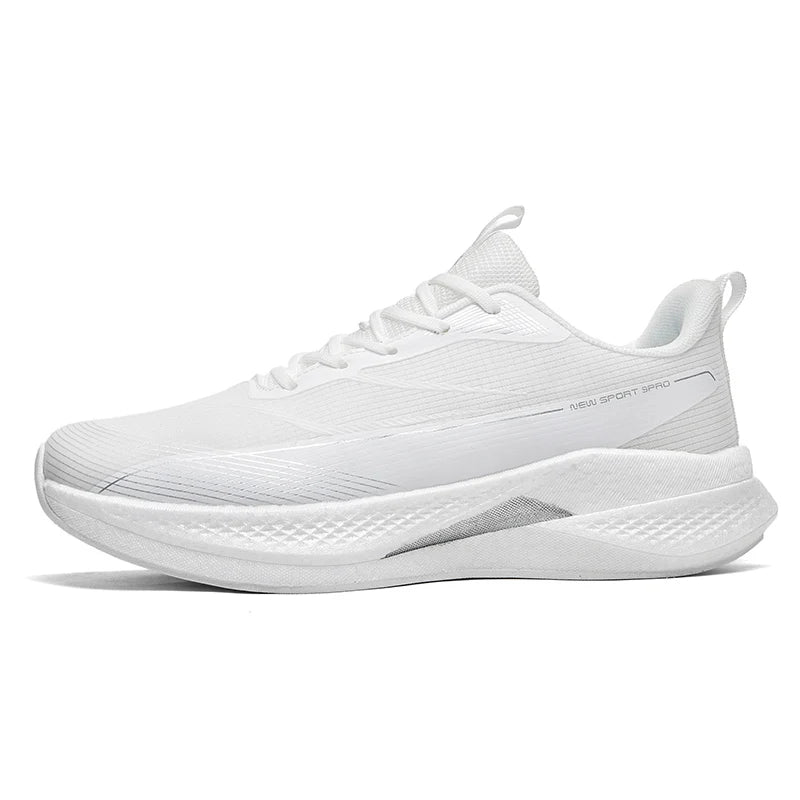 Unisex Sports Shoes Flat Cushioned Running Professional Training Shoes 2026 New Road Jogging Comfortable Lace Up Fitness Shoes