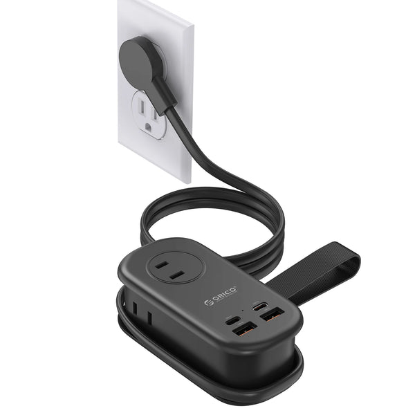 ORICO JP Plug GaN 65W Electrical Power Strip  1 AC Outlets 2 USB Port 2 Type C Socket Extension Cord Fast Charging Travel
