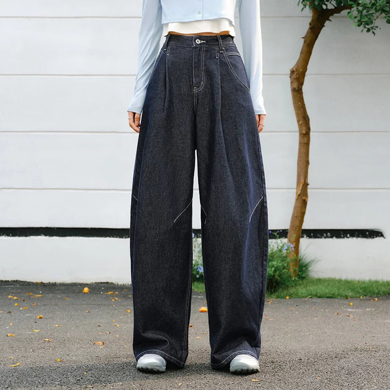 Semir Streetwear Jeans Women 2026 Spring Loose Wide Leg Fashion Style Trendy Casual Fashion Trousers