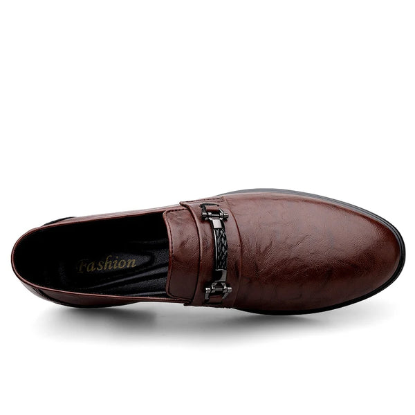 Spring Autumn Mens Casual Loafers Men Slip On Leather Shoes Brown Black Loafer Shoes Dropshipping