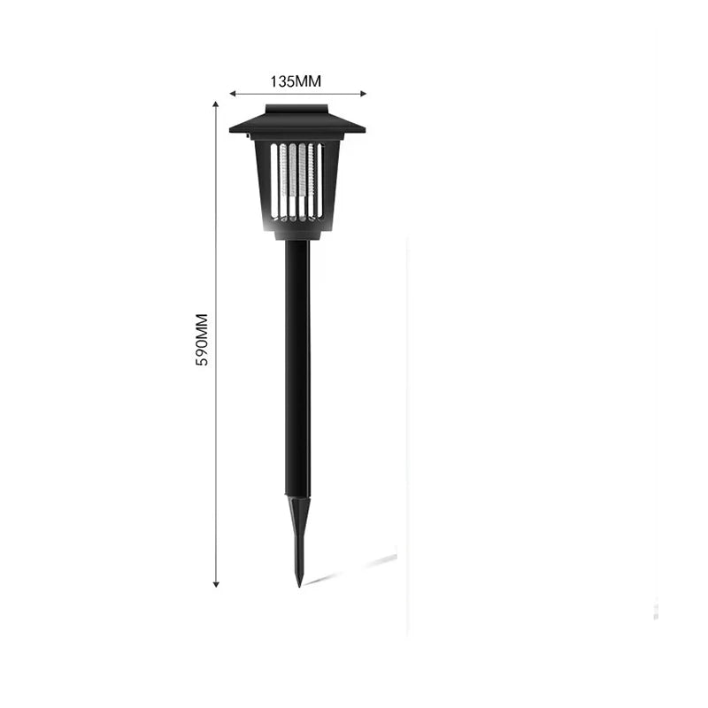 Solar Bug Zapper Waterproof Outdoor Mosquito Zapper Killer and Lighting Repellent Lamp for Indoor Outdoor Use Garden Patio