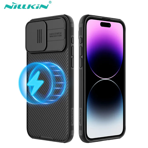 For iPhone 15 Pro Max Magsafe Case NILLKIN CamShield Pro Slide Camera Protection Magnetic Back Cover For iPhone 15 / 15 Pro