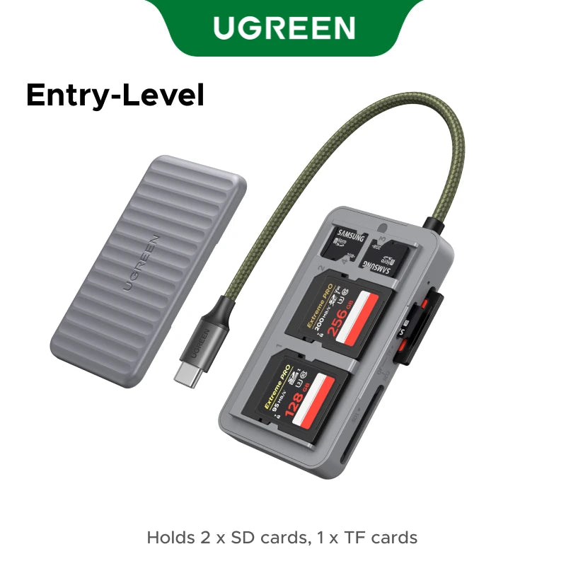 UGREEN USB-C Card Reader Storage Case SD/TF/MicroSD Card for Phone PC Laptop Accessories Smart Memory Cardreader SD Card Adapter