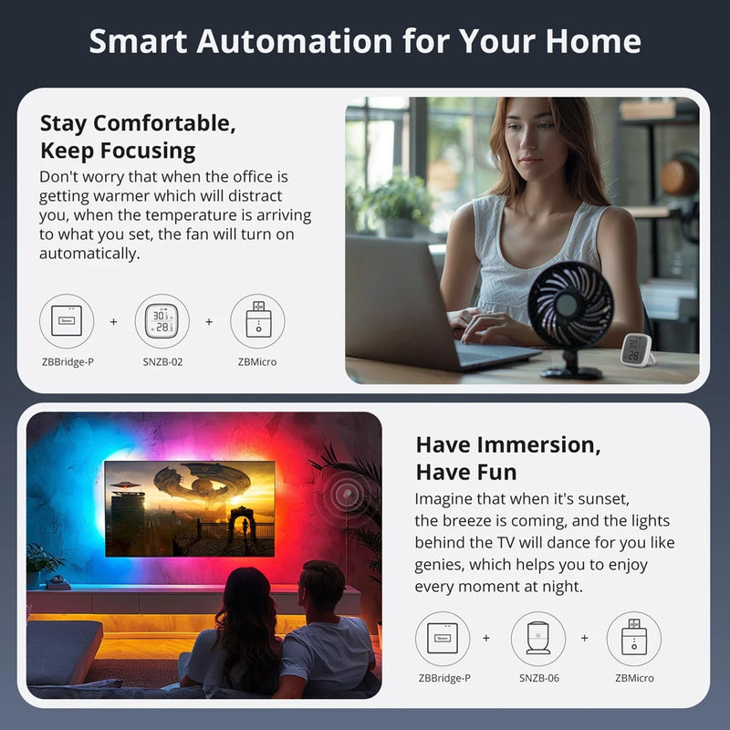 SONOFF ZBMicro Zigbee Micro USB Smart Adaptor 1-10PCS Fast Charging Wide Transmit Coverage Voice Control eWeLink Alexa Google