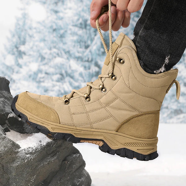 Men's Boots Autumn and Winter Waterproof Casual Snow Boots Non-Slip Comfort High-Top Outdoor Boots Fashion Youth Plus Size Boots
