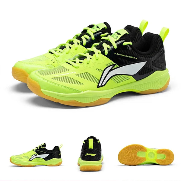 ស្បែកជើងហ្វឹកហាត់វាយសី Li-Ning Unisex GLADIATOR Ⅱ ស្បែកជើងប៉ាតា Cushion Rebound LiNing សម្រាប់បុរស និងស្ត្រី AYTV017