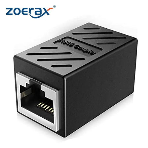 ZoeRax 2PCS RJ45 Coupler Ethernet Extender 1000Mbps, Cat7 Cat6 Cat5e Ethernet Cable Extender Ethernet Adapter LAN Connector Default Title