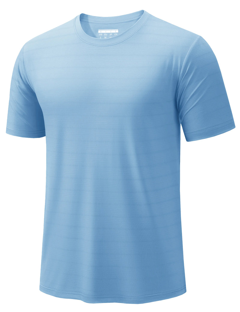 TACVASEN Men's Athletic T-Shirt Quick Dry Breathable Mesh Short Sleeve Tee Moisture Wicking Lightweight Running Workout Gym Top
