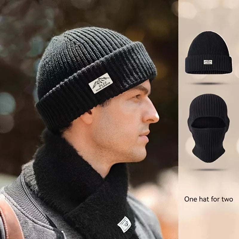 Winter Maple Leaf Hat Men's Knitted Wool Beanies Men Hip-Hop Cap Caps Skullies Hats For Women Skullies Bonnet Unisex Hat Men