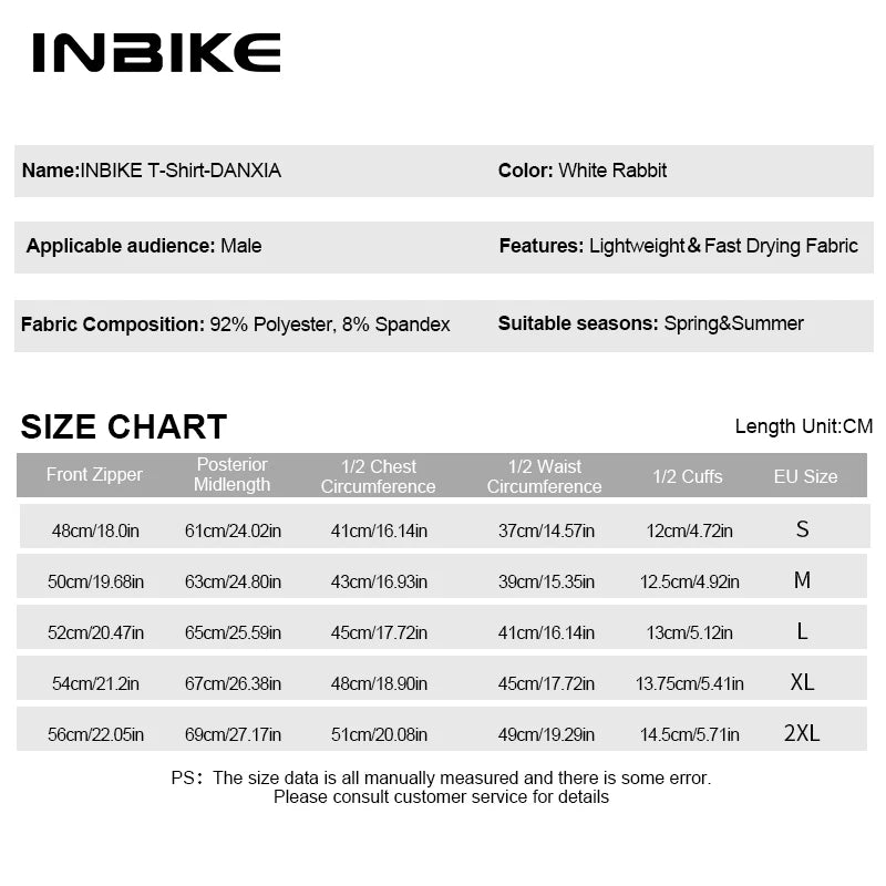 INBIKE Summer Men's Cycling Sets Short-Sleeved Bicycle Jersey Shorts Clothing Quick-Drying Road Bike Riding Shirts Pants Clothes