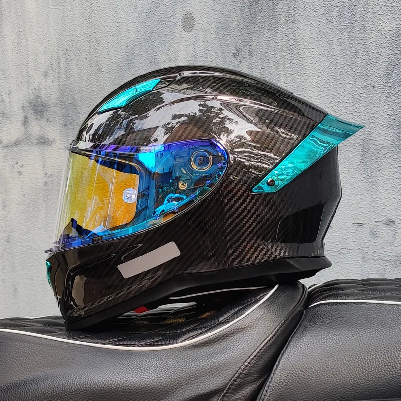Casco De Motocross Helmet Casco Patinete Electrico Mainland China Helmets Unisex Full Face Dot Carbonfiber