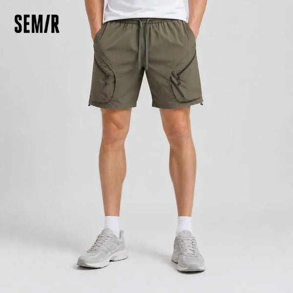 ខោខ្លីបុរស Semir ឆ្នាំ ២០២៦ មានហោប៉ៅធំៗ រចនាប័ទ្មសម្លៀកបំពាក់ធ្វើការក្រៅផ្ទះ ប្រវែងជង្គង់ធម្មតា