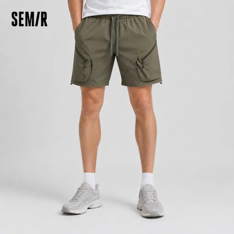 Semir Mens Shorts 2026 Large Pockets Outdoor Workwear Style Functional Knee Length Casual