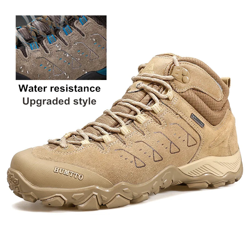 HUMTTO Winter Sports Trekking Shoes for Men 2022 Waterproof Hiking Boots Luxury Designer Outdoor Climbing Hunting Mens Sneakers
