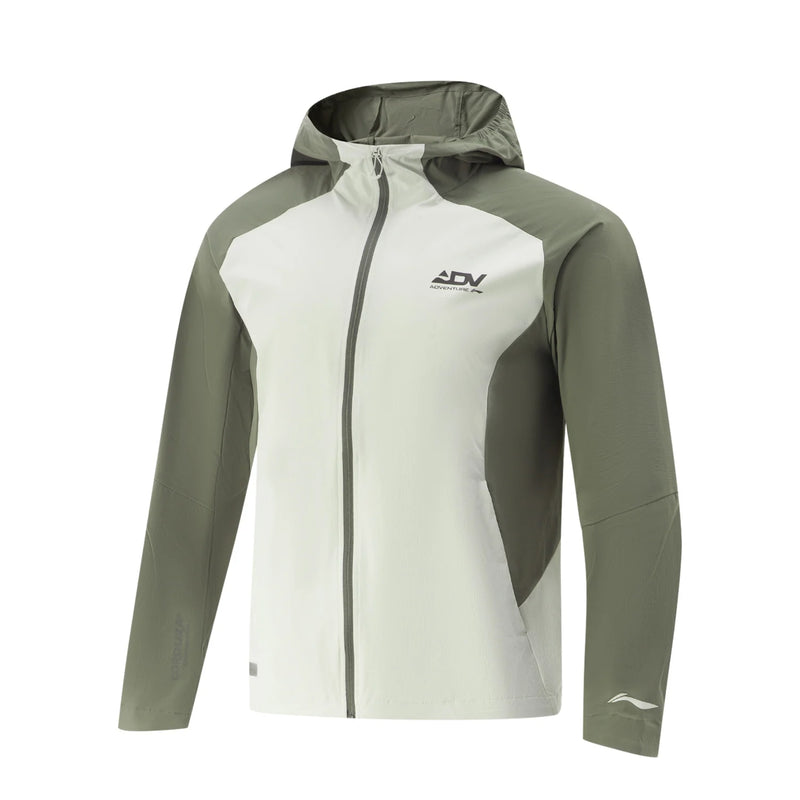 អាវ ខ្យល់ រត់ បុរស Li-Ning LN WIND PROOF 94% Polyamide 6% Elastane Reguler Fit LiNing អាវ កីឡា អាជីព AFYV001