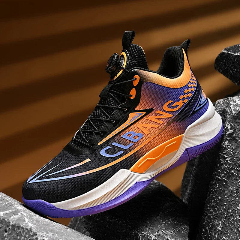 Basketball shoes spring summer anti-slip soft sole outdoor casual sneakers students lightweight breathable sports running shoes
