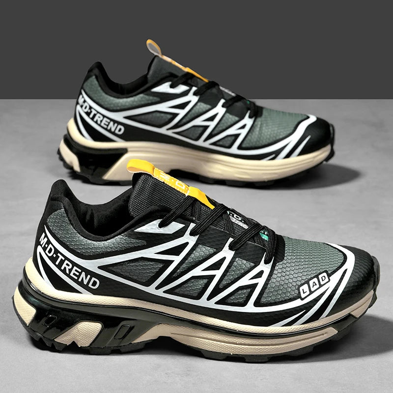 Mens Walking Shoes New Fashionable Shock-absorbing Outdoor Off-road Running Shoes Lightweight Non-Slip Hiking Shoes for Man