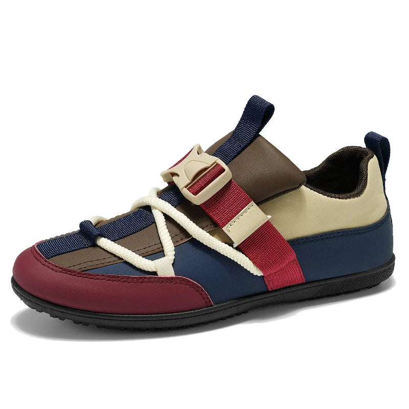Mens Casual Shoes 2025 New Lightweight Breathable Leather Sneakers Suitable Walking Street Fashion Sports Flat Skate Shoes Man