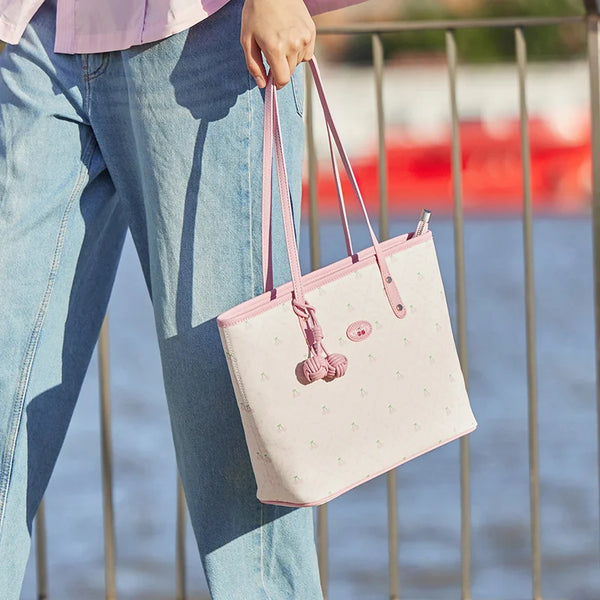 Semir Bag Tote Bag Women Summer 2024 New Fashion All-Over Print Monogram Shoulder Bag Large Capacity Handbag