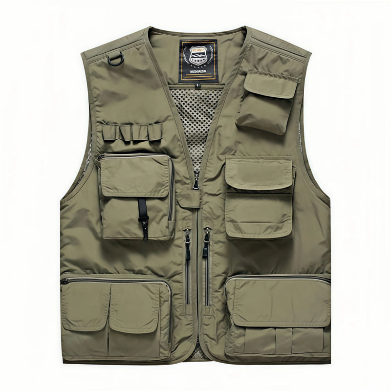 New  Custom Logo Vest Photography Workwear Vest Summer Reversible New Multi-Pocket Breathable Outdoor Vest