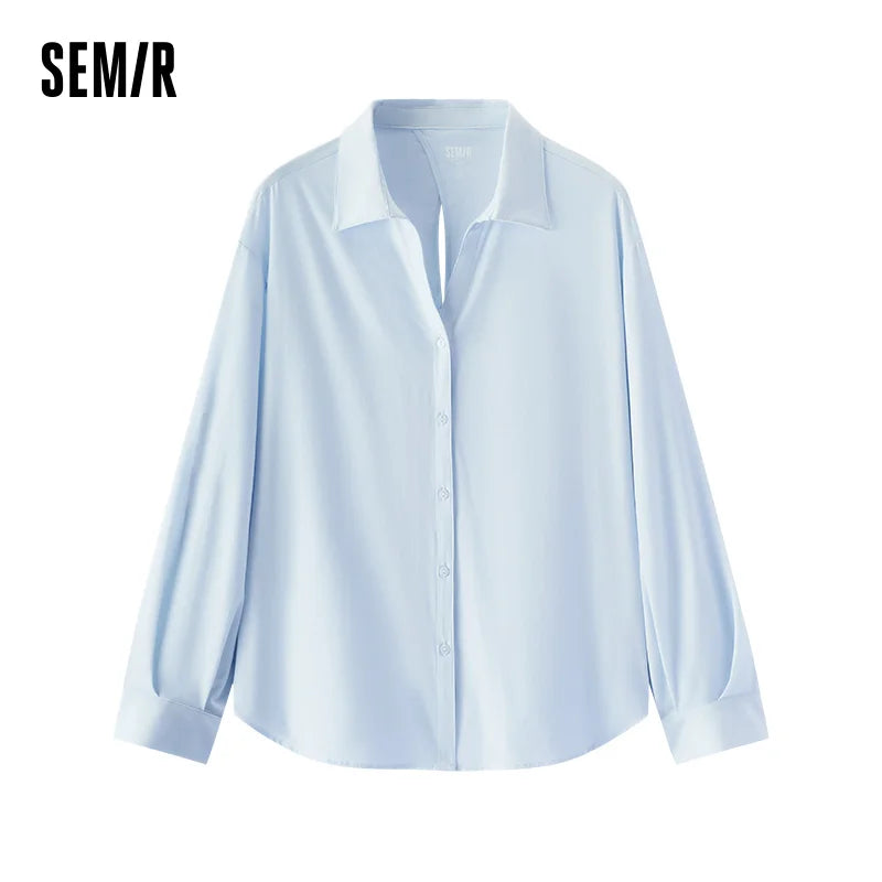Semir Women Shirt Cooling 2026 UV Protection Easy Care Midi Length Urban Casual Everyday Style Soft Comfortable Daily Wear