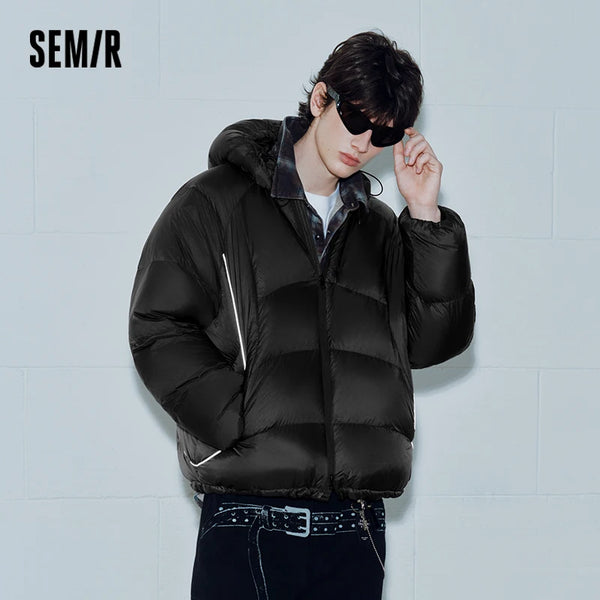 អាវក្រៅបុរស Semir រចនាបថទំនើប រចនាបថខាងក្រៅ មានក្រណាត់ការពារទឹកជ្រាប ឆ្នាំ២០២៦ ថ្មីសម្រាប់ពាក់ប្រចាំថ្ងៃ រដូវរងា រចនាបថធម្មតាសម្រាប់ទីក្រុង