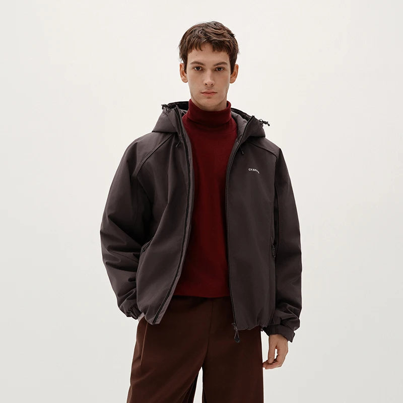 Semir Men Padded Jacket Water Repellent Windproof Shell Abrasion Resistant Raglan Sleeve 2026 Winter Everyday Style