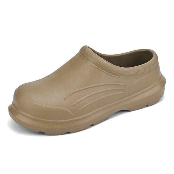Chef Shoes For Men Non Slip Kitchen Restaurant Working Shoes Oil Proof Waterproof Rubber Sandals Garden Shoes Size 35-46