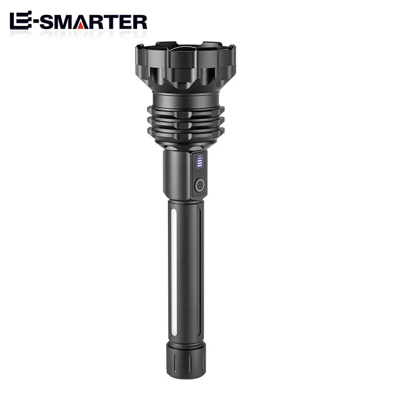 ពិល LED ចម្ងាយឆ្ងាយ P70 សម្រាប់ប្រើប្រាស់ក្រៅផ្ទះ ភ្លឺខ្លាំង ធ្វើពីអាលុយមីញ៉ូម សម្រាប់បោះតង់ ល្បាតសង្គ្រោះបន្ទាន់ អាចសាកបាន ជាមួយនឹងសមត្ថភាពបាញ់បានឆ្ងាយ
