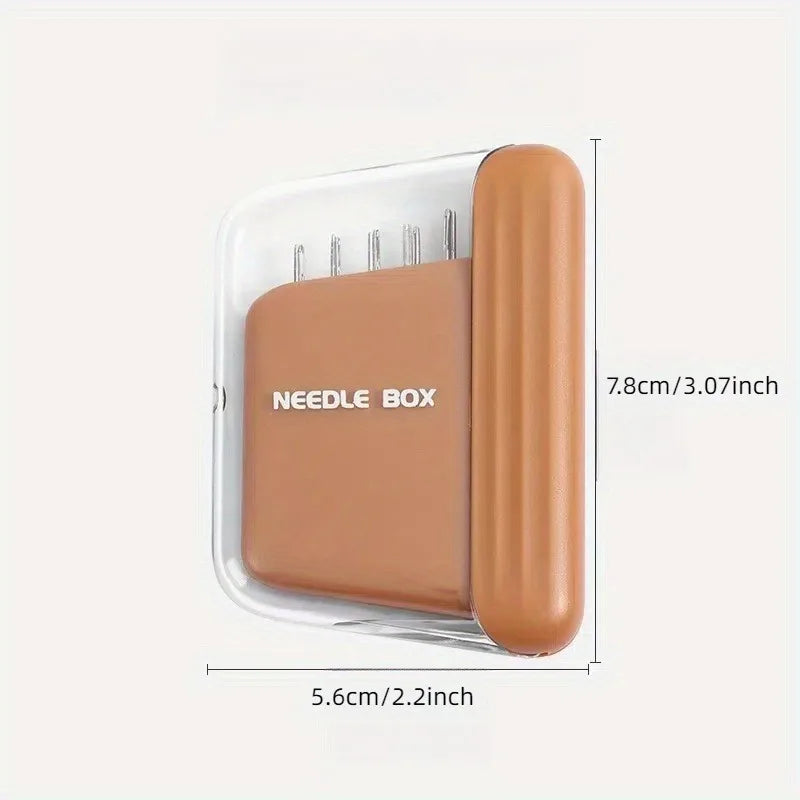 1pc Fashion Portable Magnetic Sewing Box Home High-end Quality Mending Tool Needle and Thread Storage Box Set.