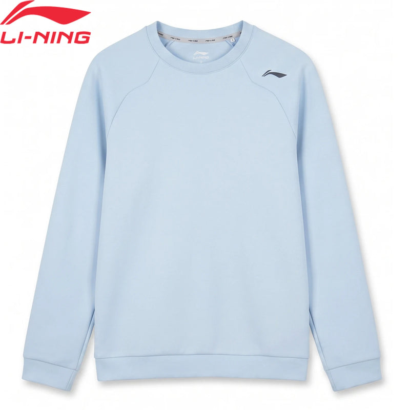 អាវយឺតប៉ាក់ហ្វឹកហាត់បុរស Li-Ning មានខ្យល់ចេញចូលបាន កមូល អាវកីឡាហាត់ប្រាណបែបបុរាណ LiNing AWDW283