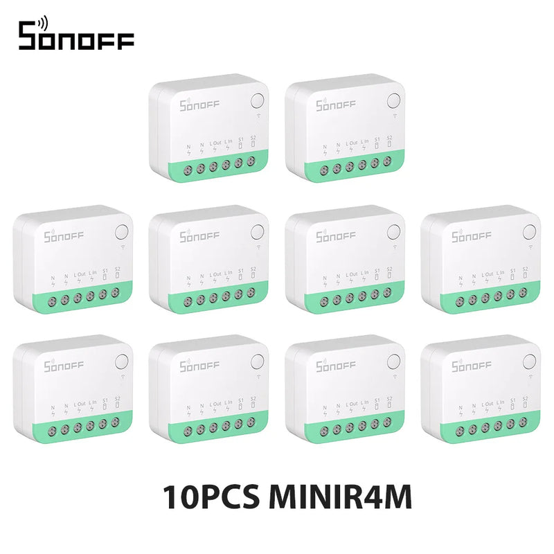 SONOFF MINIR4M Smart WiFi Switch ESP32 Chip Mini Detach Relay EWeLink Voice Control Compatible with Alexa Google Home 1-10PCS