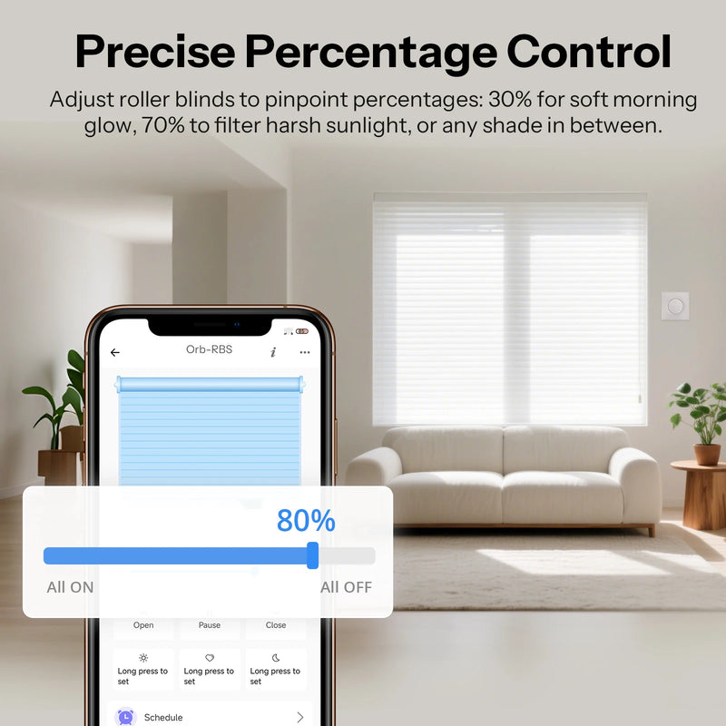 SONOFF Orb-RBS Fusion Series Matter Over WiFi Smart Roller Shutter Wall Switch MINI-RBS-E Works With Google Home Alexa AppleHome
