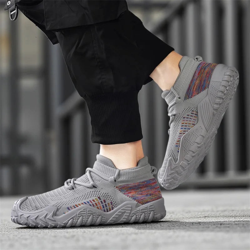 Men's mesh casual sneakers new summer soft-sole anti-slip outdoor running shoes fashion breathable lightweight speed sports shoe
