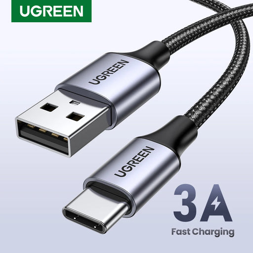 UGREEN 3A USB Type C Cable For Realme Xiaomi Samsung S21 Fast Charging Wire USB-C Charger Data Cord For iPad Samsung Poco USB C