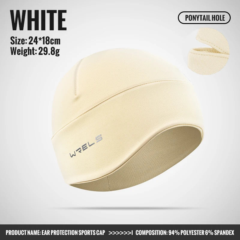 WRELS Winter Running Skull Cap Lightweight Beanies Hats Snug Fitting with Ear Flap Thermal Skiing Outdoor Warm Colored Women Men