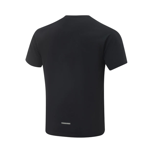 អាវយឺតរត់បុរស Li-Ning AT._BACTERIA កមូលធម្មតា ស្រួលពាក់ ឆ្លុះពន្លឺ ដៃខ្លី LiNing Sports ATSV085