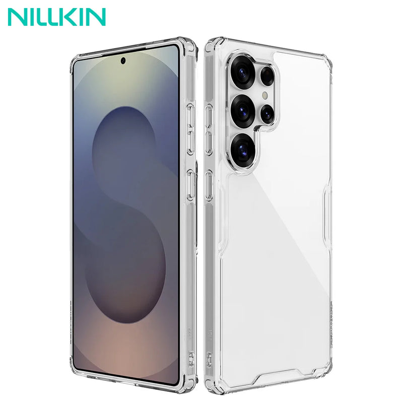 NILLKIN For Samsung Galaxy S25 Ultra Case Nature Pro TPU Hybrid Classic Transparent Back Cover For Samsung S25/S25 Plus Cases