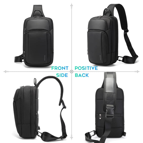 BANGE Anti-Theft Cross Bag Fashion Men's Bag Aesthetic Bags For Men Waterproof Shoulder Bag Male Chest Bag Lightweight Slingbag