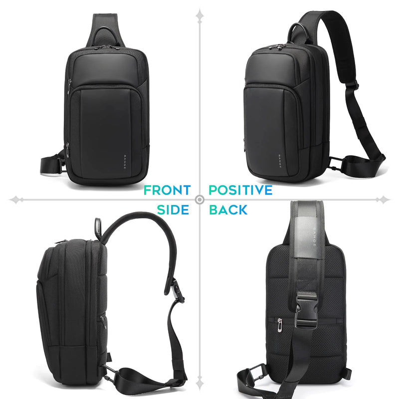 BANGE Anti-Theft Cross Bag Fashion Men's Bag Aesthetic Bags For Men Waterproof Shoulder Bag Male Chest Bag Lightweight Slingbag