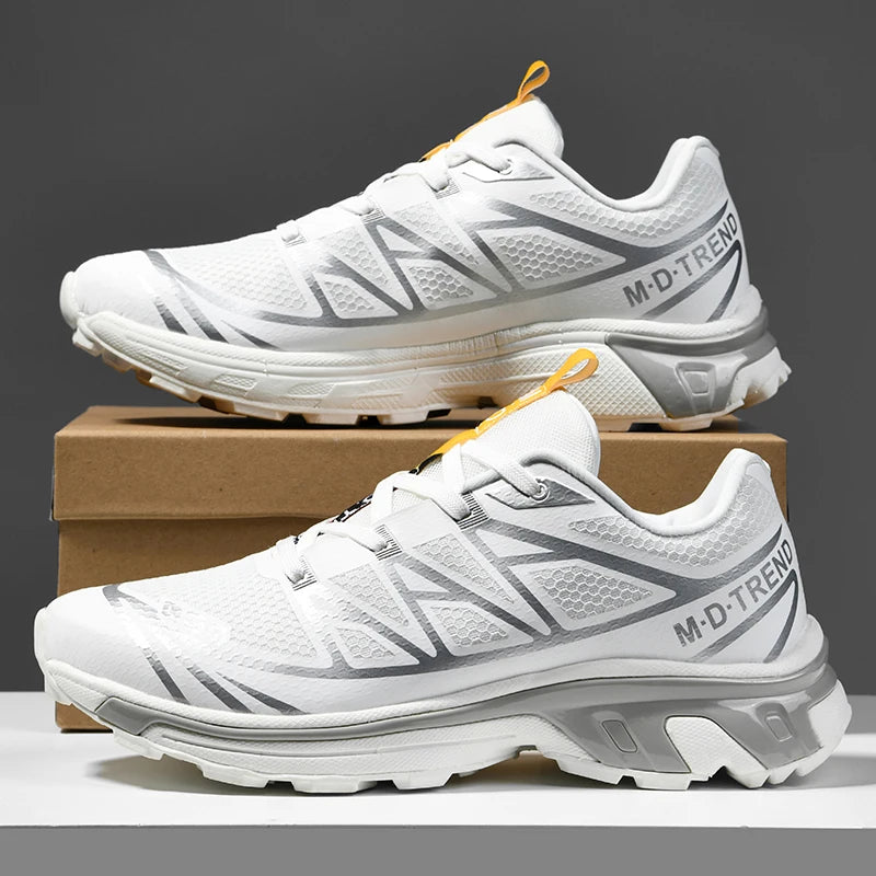 Mens Walking Shoes New Fashionable Shock-absorbing Outdoor Off-road Running Shoes Lightweight Non-Slip Hiking Shoes for Man