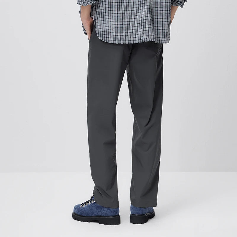 Semir Loose Pants Men 2026 Spring Wide Leg Tapered Water Repellent Back Elastic Waist Height Enhancing Trousers