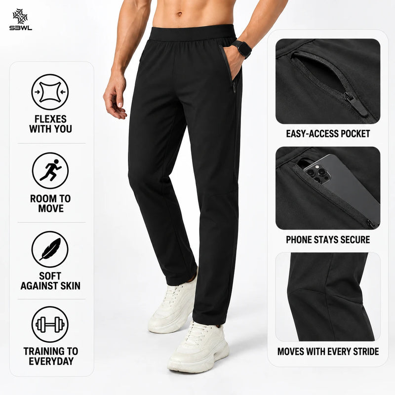 SBWL Men's High-Quality Outdoor Sports Pants for Cycling Climbing Hiking - Casual Autumn Winter Daily Simple Style