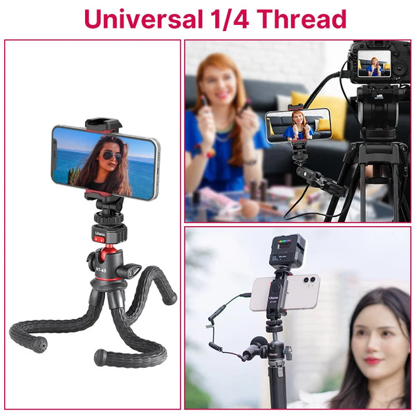 ជើងទ្រទូរស័ព្ទថតបញ្ឈរ Ulanzi ST-06S សម្រាប់កាមេរ៉ា DSLR ម៉ូនីទ័រ ម៉ោនជើងកាមេរ៉ា ក្ដាប់សម្រាប់ថតវីដេអូប្លុកស្មាតហ្វូន