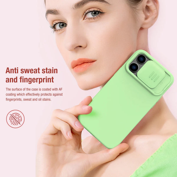 For iPhone 14 Pro Max Magnetic Case NILLKIN CamShield Silky Liquid Silicone Slide Camera Protection Cover For iphone 14/14 Pro