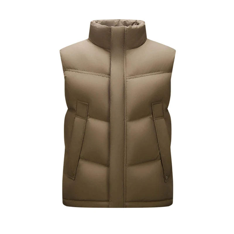 Semir Down Vest Men 2024 Winter New Loose Waterproof Outerwear Couple Solid Color Versatile Vest