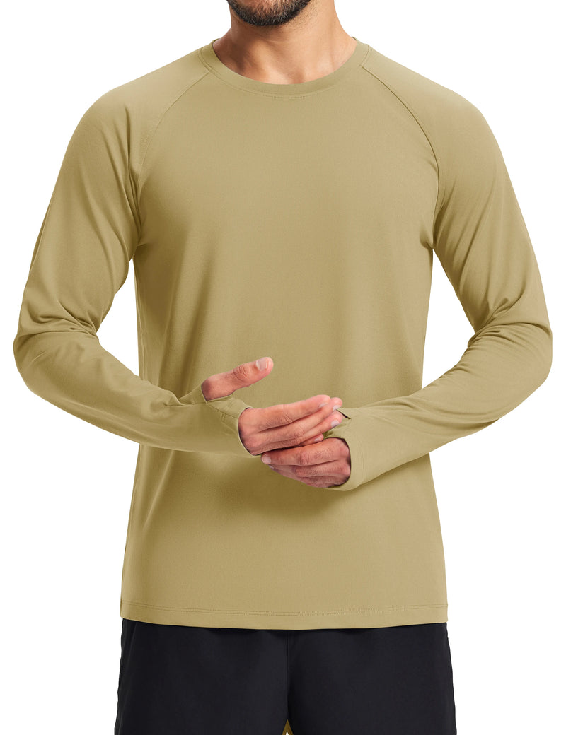 TACVASEN Men's Long Sleeve Shirts Dry Fit Breathable Workout Running Athletic Moisture Wicking Casual Tshirts with Thumb Holes