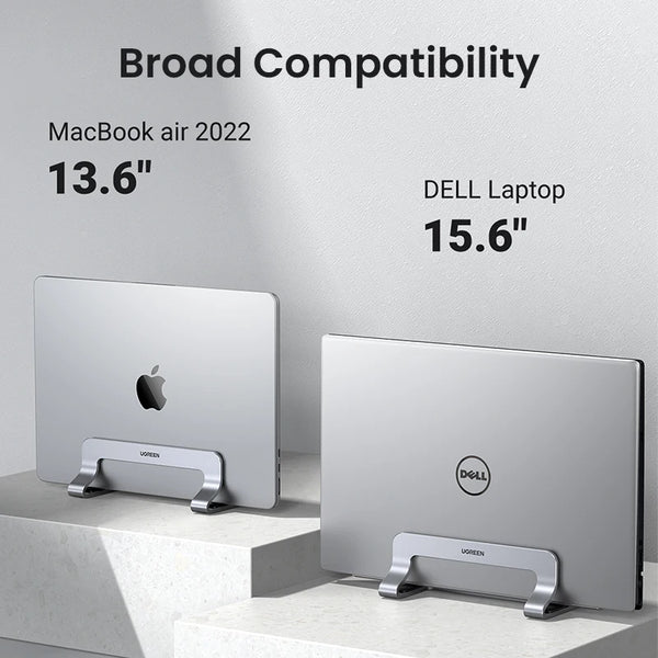 UGREEN Vertical Laptop Stand Holder For MacBook Air Pro Aluminum Foldable Notebook Stand Laptop Support MacBook Pro Tablet Stand
