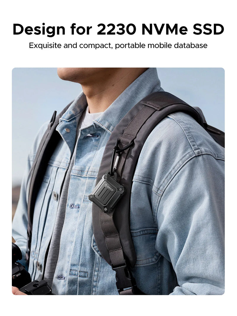 ORICO 2230 SSD Enclosure M.2 NVMe SSD Enclosure USB 3.2 Gen 2 10Gbps NVME PCI-E M-Key External SSD Drive Enclosure 2230mm