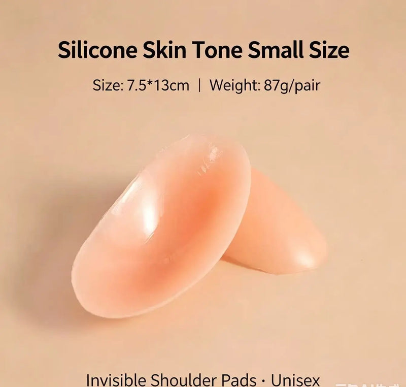 Universal Silicone Shoulder Pad Sponge Right Angle Anti-Slip Narrow Shoulder Tape Invisible for Men's Clothing Accessory